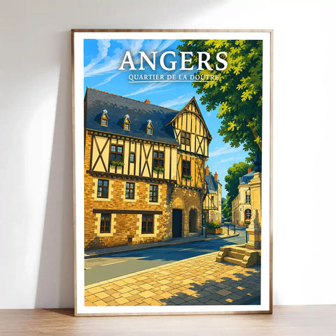 Affiche Angers Quartier de la Doutre