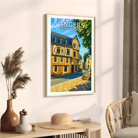 Affiche Angers Quartier de la Doutre
