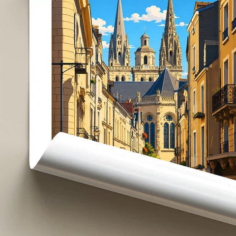Affiche Angers Rue Saint-Aubin
