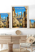 Affiche Angers Rue Saint-Aubin