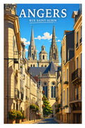 Affiche Angers Rue Saint-Aubin