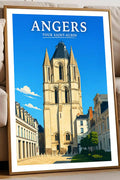 Affiche Angers Tour Saint-Aubin