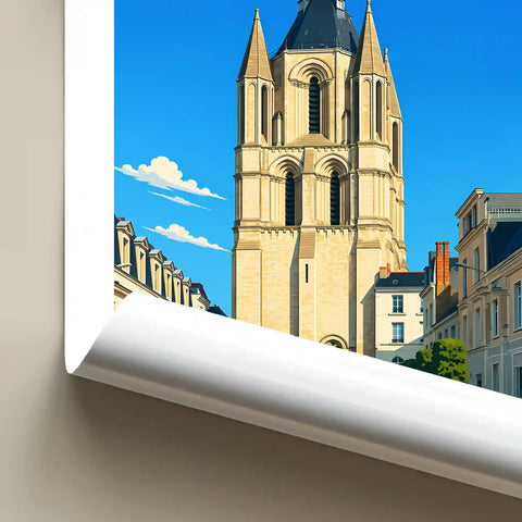 Affiche Angers Tour Saint-Aubin