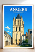 Affiche Angers Tour Saint-Aubin