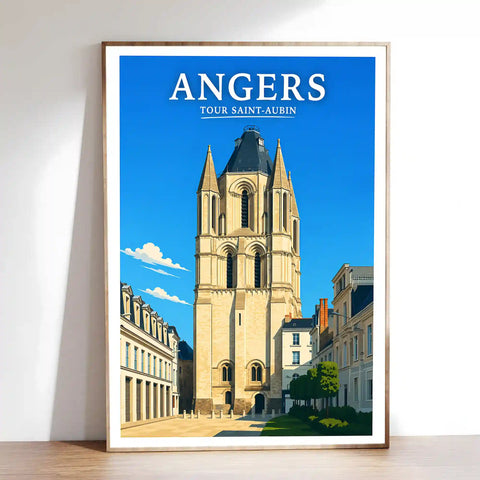 Affiche Angers Tour Saint-Aubin