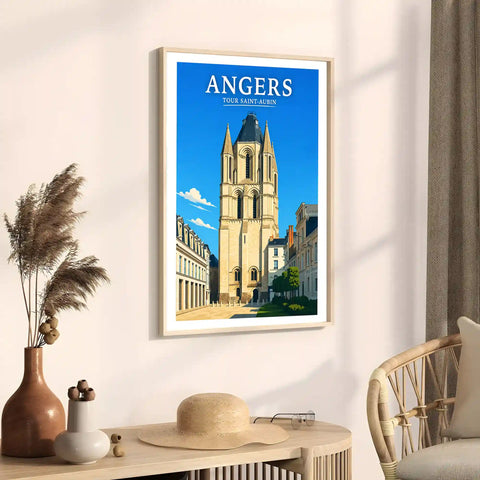 Affiche Angers Tour Saint-Aubin
