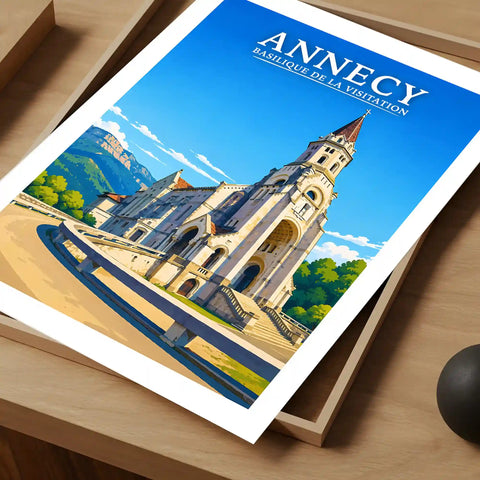 Affiche - Annecy - Basilique de la Visitation