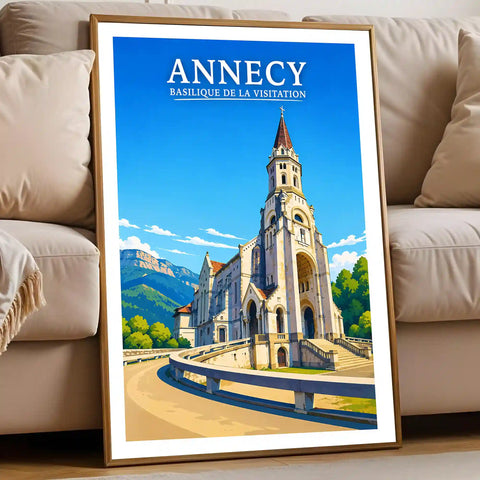 Affiche - Annecy - Basilique de la Visitation