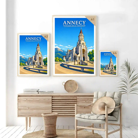 Affiche - Annecy - Basilique de la Visitation