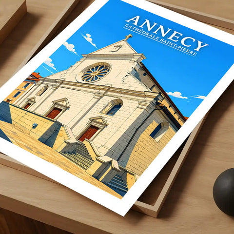 Affiche - Annecy - Cathédrale Saint-Pierre