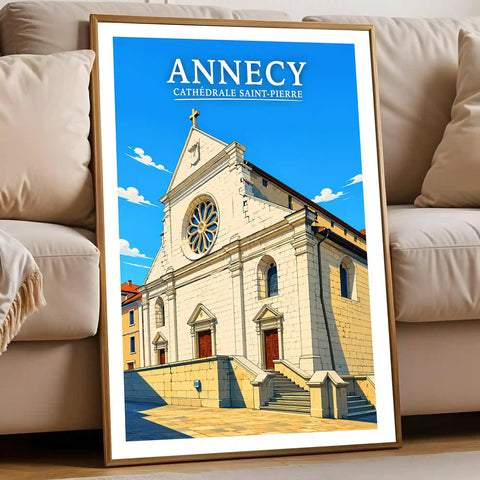 Affiche - Annecy - Cathédrale Saint-Pierre