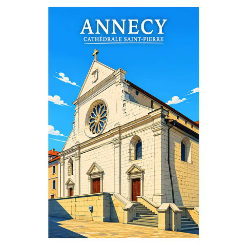 Affiche - Annecy - Cathédrale Saint-Pierre