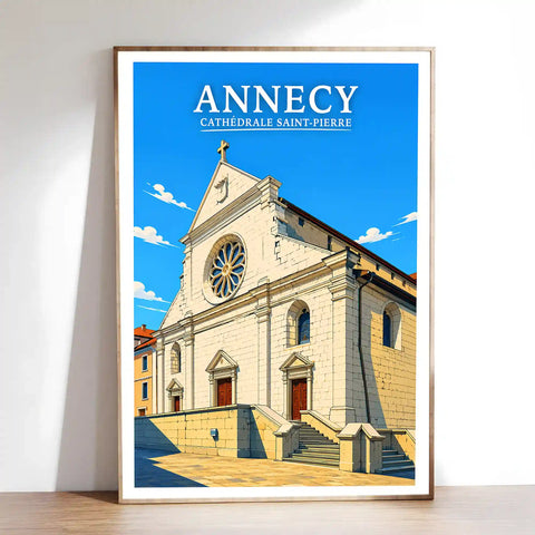 Affiche - Annecy - Cathédrale Saint-Pierre