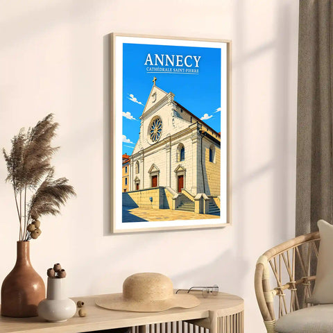 Affiche - Annecy - Cathédrale Saint-Pierre