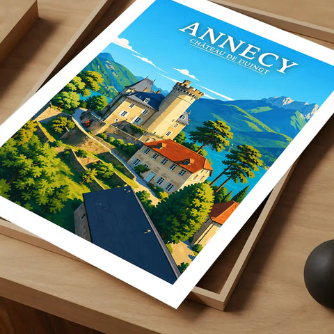 Affiche - Annecy - Château de Duingt