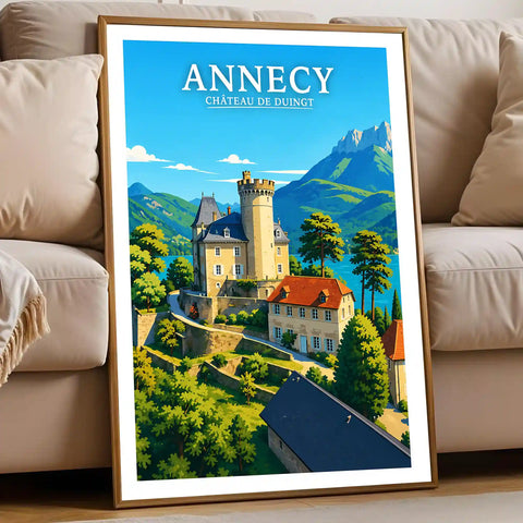 Affiche - Annecy - Château de Duingt