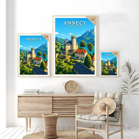 Affiche - Annecy - Château de Duingt