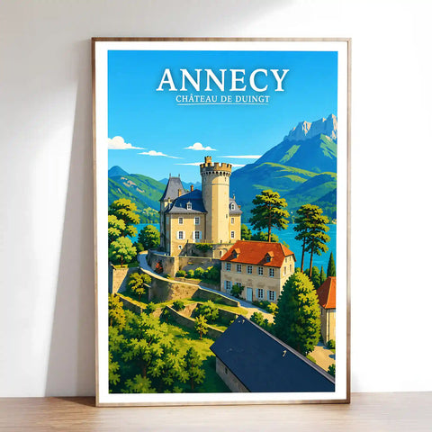 Affiche - Annecy - Château de Duingt