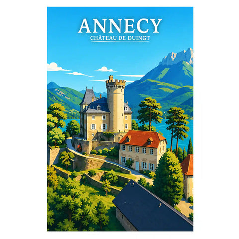 Affiche - Annecy - Château de Duingt