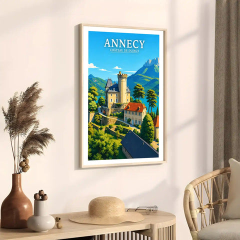 Affiche - Annecy - Château de Duingt