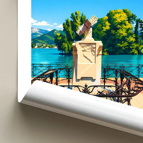 Affiche - Annecy - Jardins de l'Europe
