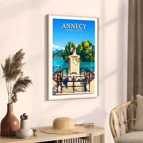 Affiche - Annecy - Jardins de l'Europe