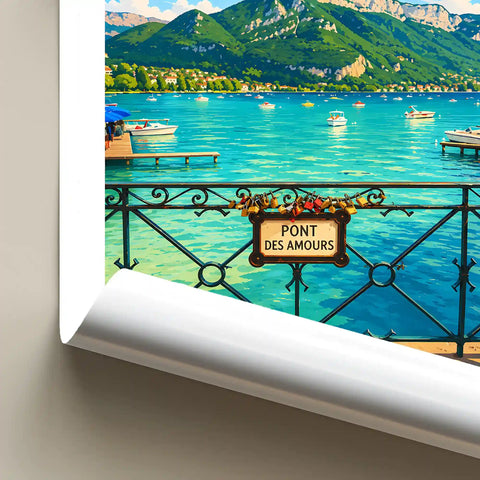 Affiche - Annecy - Pont des Amours