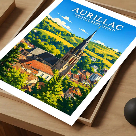 Affiche - Aurillac - Abbatiale Saint-Géraud