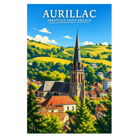 Affiche - Aurillac - Abbatiale Saint-Géraud