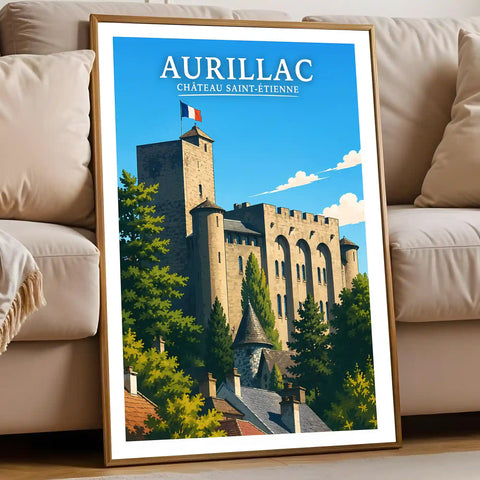 Affiche - Aurillac - Château Saint-Étienne