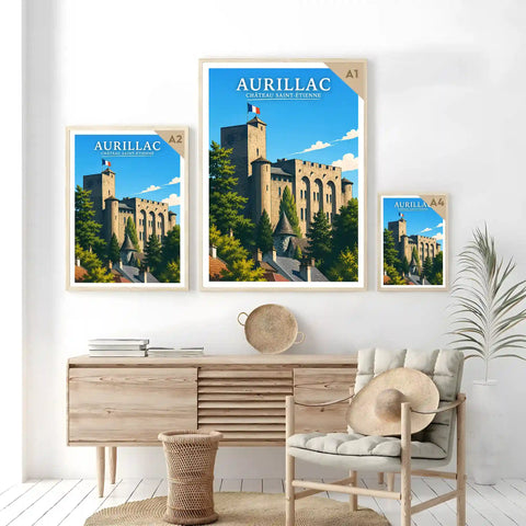Affiche - Aurillac - Château Saint-Étienne