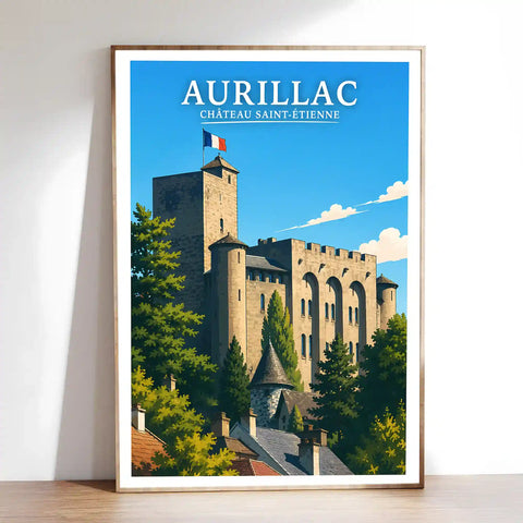Affiche - Aurillac - Château Saint-Étienne