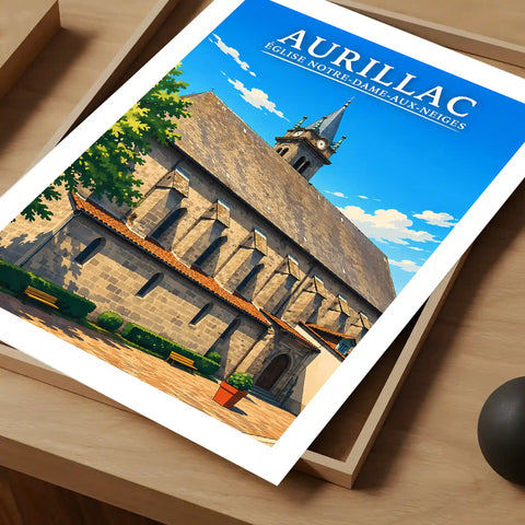 Affiche - Aurillac - Église Notre-Dame-aux-Neiges