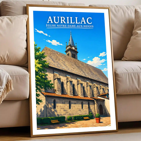 Affiche - Aurillac - Église Notre-Dame-aux-Neiges