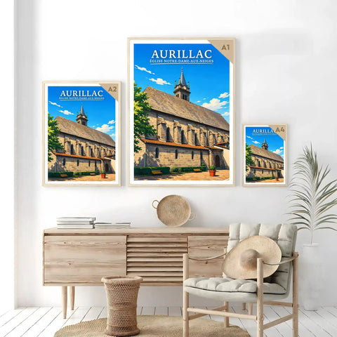Affiche - Aurillac - Église Notre-Dame-aux-Neiges