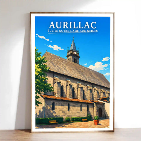 Affiche - Aurillac - Église Notre-Dame-aux-Neiges