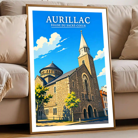 Affiche - Aurillac - Église du Sacré-Coeur