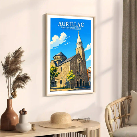 Affiche - Aurillac - Église du Sacré-Coeur