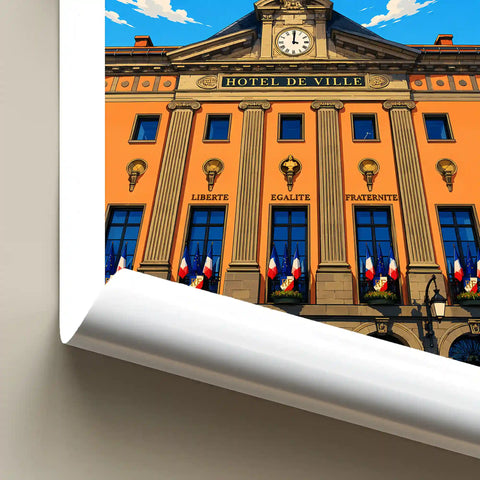 Affiche - Aurillac - Hôtel de Ville