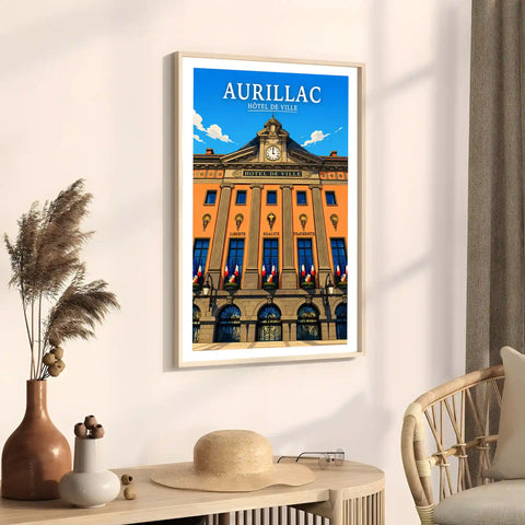 Affiche - Aurillac - Hôtel de Ville