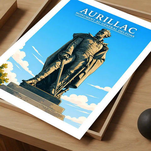 Affiche - Aurillac - Monument au Général Delzons