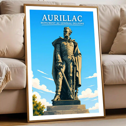 Affiche - Aurillac - Monument au Général Delzons