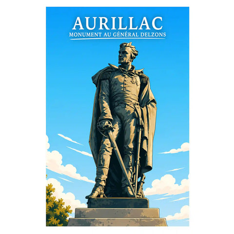 Affiche - Aurillac - Monument au Général Delzons
