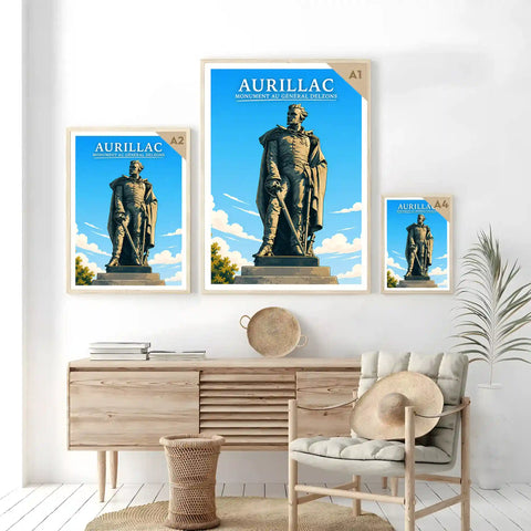 Affiche - Aurillac - Monument au Général Delzons