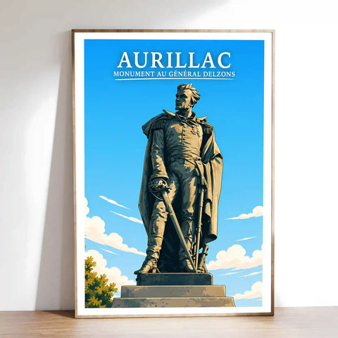 Affiche - Aurillac - Monument au Général Delzons
