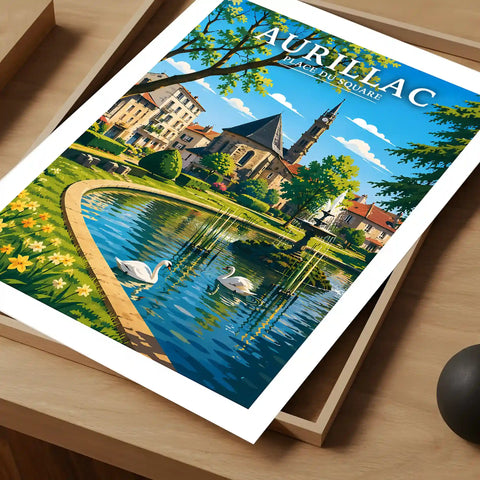 Affiche - Aurillac - Place du Square