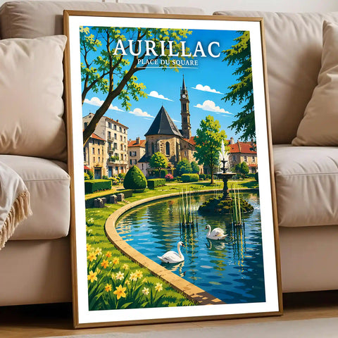 Affiche - Aurillac - Place du Square