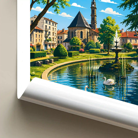 Affiche - Aurillac - Place du Square