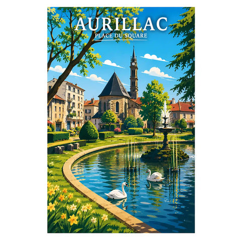 Affiche - Aurillac - Place du Square