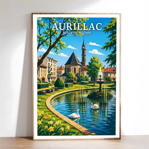 Affiche - Aurillac - Place du Square
